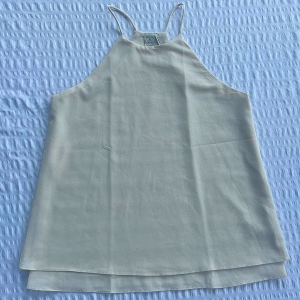 NWOT Cream Halter Tank